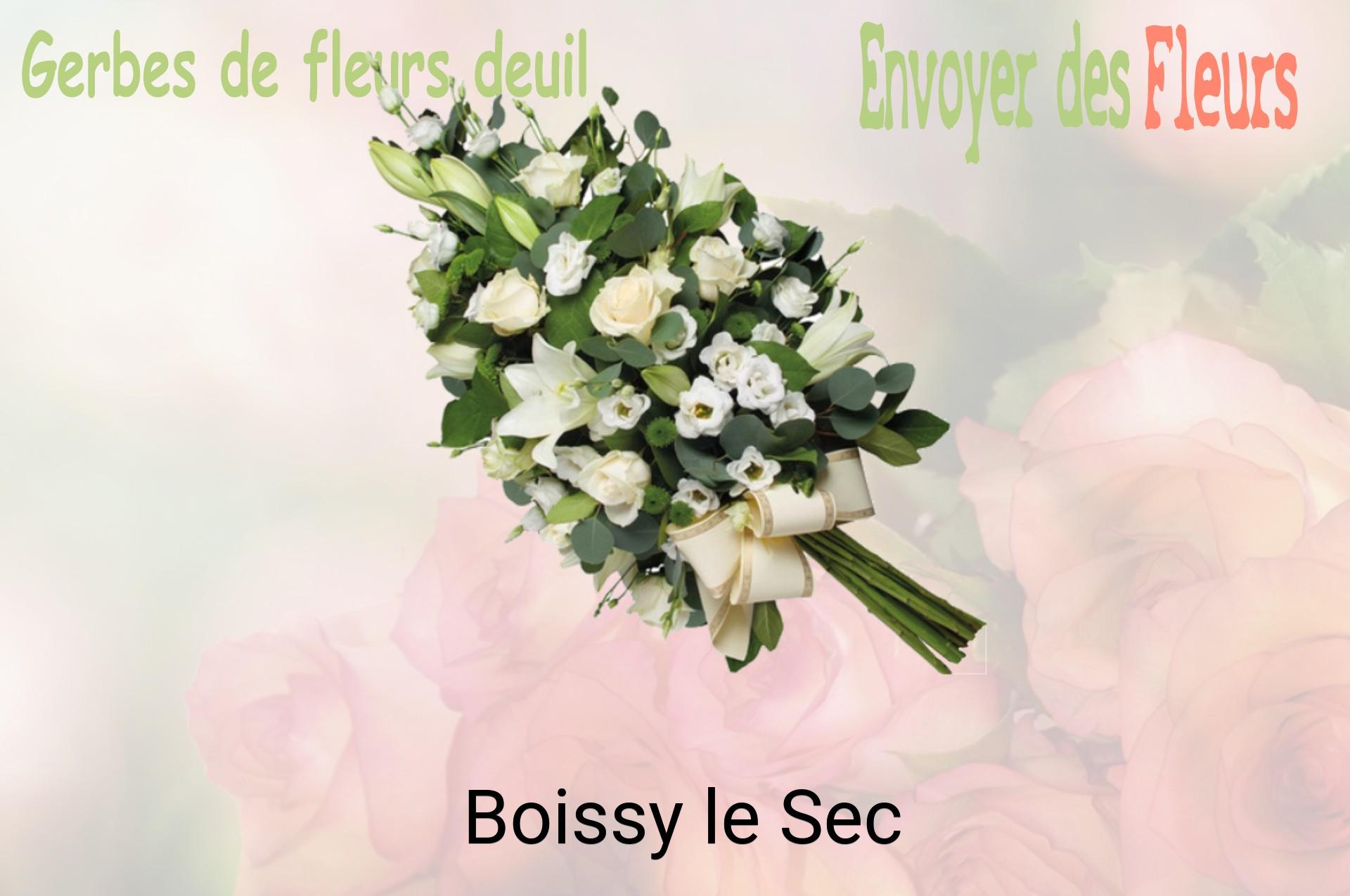 Gerbe de fleurs de deuil livrée à Boissy-le-Sec